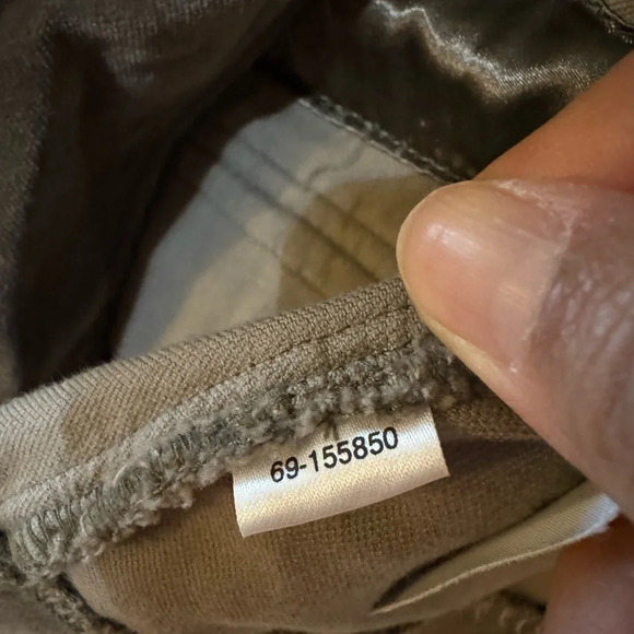 Ann Taylor LOFT Womens Jacket Size 6P Taupe Cotton Velveteen Belted Button Boho - Picture 4 of 5